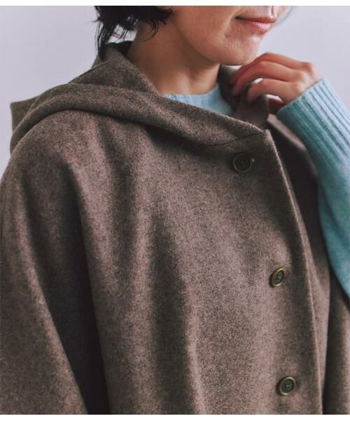 SIPULI / シプリ その他アウター | High Count Melton フードポンチョコート | 詳細4