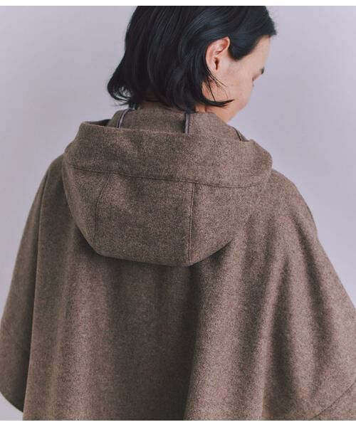 SIPULI / シプリ その他アウター | High Count Melton フードポンチョコート | 詳細5