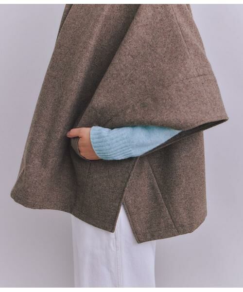 SIPULI / シプリ その他アウター | High Count Melton フードポンチョコート | 詳細6