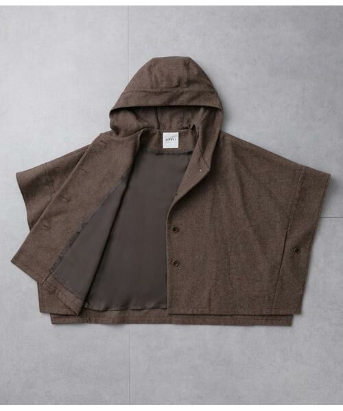 SIPULI / シプリ その他アウター | High Count Melton フードポンチョコート | 詳細7