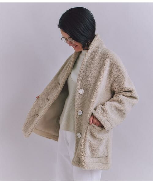 SIPULI / シプリ その他アウター | Eco Fur ショールカラーコート | 詳細10