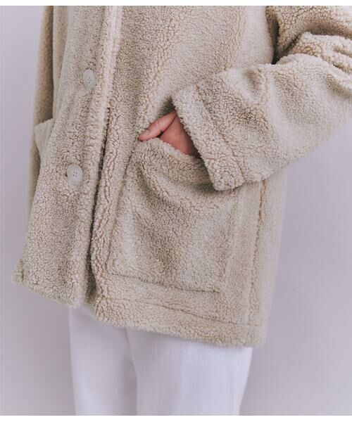 SIPULI / シプリ その他アウター | Eco Fur ショールカラーコート | 詳細5