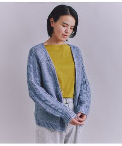 SIPULI / シプリ カーディガン・ボレロ | Cotton Alpaca ケーブルラグランニットカーディガン