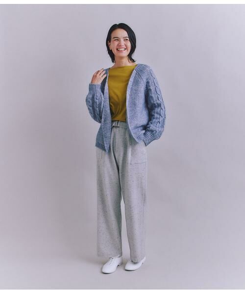 SIPULI / シプリ カーディガン・ボレロ | Cotton Alpaca ケーブルラグランニットカーディガン | 詳細10