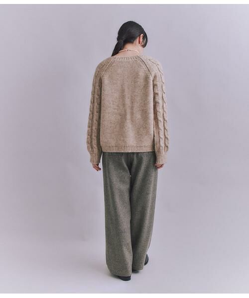 SIPULI / シプリ カーディガン・ボレロ | Cotton Alpaca ケーブルラグランニットカーディガン | 詳細16