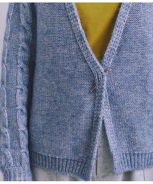 SIPULI / シプリ カーディガン・ボレロ | Cotton Alpaca ケーブルラグランニットカーディガン | 詳細5