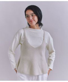 SIPULI / シプリ ニット・セーター | Colorful Melange 2wayペプラムキャミニット