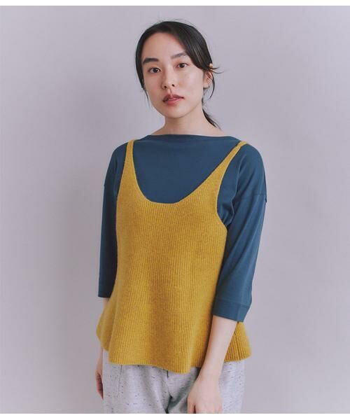 SIPULI / シプリ ニット・セーター | Colorful Melange 2wayペプラムキャミニット | 詳細12