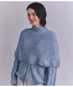 SIPULI / シプリ ニット・セーター | Cotton Alpaca 木の葉柄ニットケープ