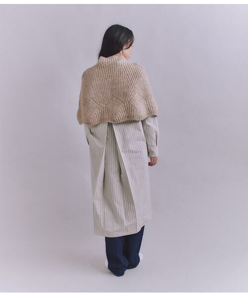 SIPULI / シプリ ニット・セーター | Cotton Alpaca 木の葉柄ニットケープ | 詳細14