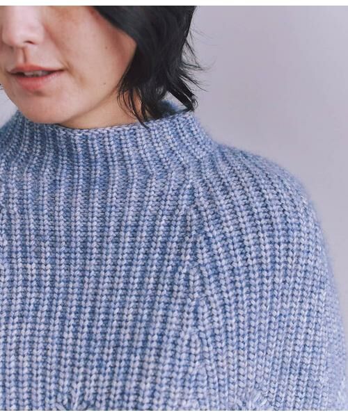 SIPULI / シプリ ニット・セーター | Cotton Alpaca 木の葉柄ニットケープ | 詳細3