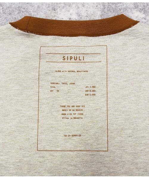 SIPULI / シプリ カットソー | High Gauge Jersey 7分袖バックプリントTシャツ | 詳細6