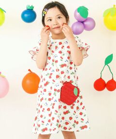 SLAP SLIP / スラップ スリップ ワンピース | 【お揃い】フルーツ総柄柄ナレ半袖ワンピース(80~130cm)