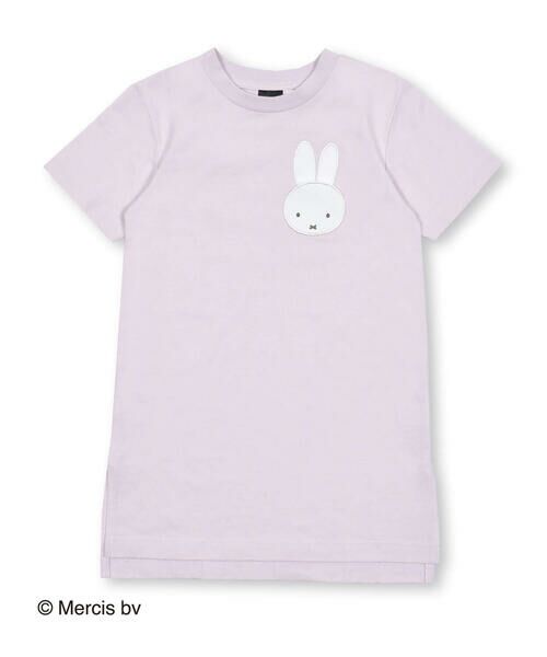 SLAP SLIP / スラップ スリップ ワンピース | 【miffyコラボアイテム】ミッフィーパッチ刺しゅうポケットバックプリント半袖Tシャツワンピース (80〜130cm) | 詳細15