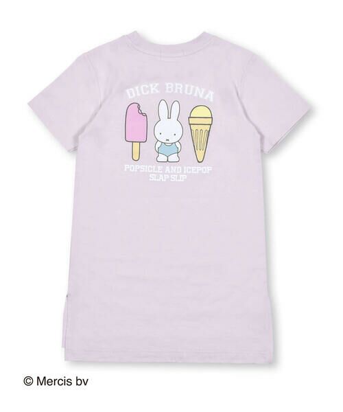 SLAP SLIP / スラップ スリップ ワンピース | 【miffyコラボアイテム】ミッフィーパッチ刺しゅうポケットバックプリント半袖Tシャツワンピース (80〜130cm) | 詳細16