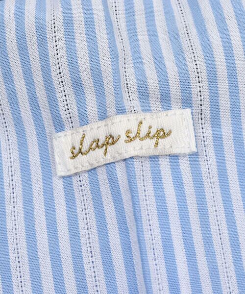 SLAP SLIP / スラップ スリップ Tシャツ | 【 お揃い 】 ベスト レイヤード 風 ストライプ チュニック (90~130cm) | 詳細14