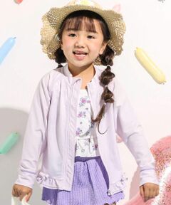 SLAP SLIP / スラップ スリップ 水着・スイムグッズ | 裾フリル無地チェリー柄ジップ付きラッシュガード(90~130cm)