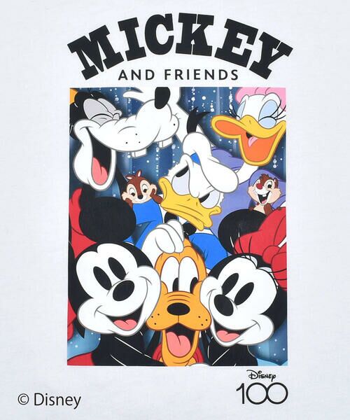 SLAP SLIP / スラップ スリップ Tシャツ | 【 Disney 】 ミッキーマウス / ミニーマウス / シルエット 肘 配色 Tシャツ / ディズニー (80~130cm) | 詳細7