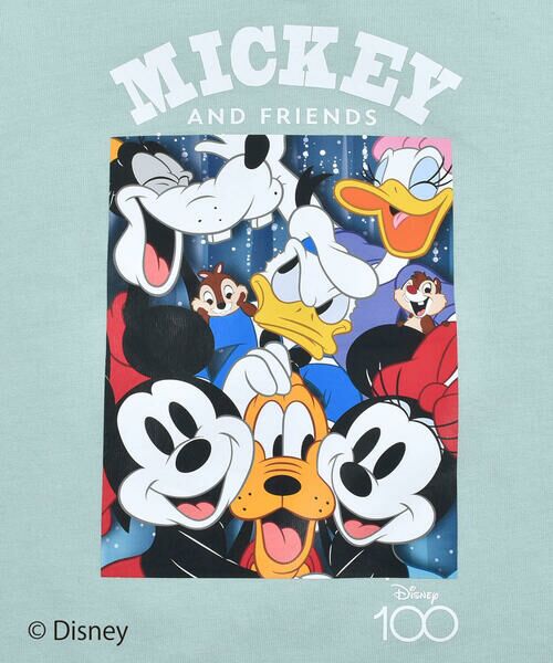 SLAP SLIP / スラップ スリップ Tシャツ | 【 Disney 】 ミッキーマウス / ミニーマウス / シルエット 肘 配色 Tシャツ / ディズニー (80~130cm) | 詳細19