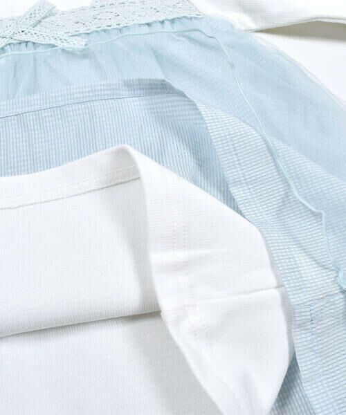 SLAP SLIP / スラップ スリップ Tシャツ | チュールドッキング長袖Tシャツ(80~130cm) | 詳細7