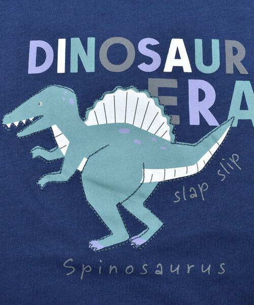 SLAP SLIP / スラップ スリップ Tシャツ | 【 防汚加工 】 恐竜 モチーフ 天竺 長袖 Tシャツ (80~130cm) | 詳細13