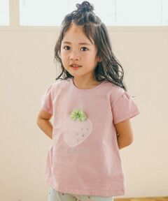 イチゴモチーフ半袖Tシャツ(80~130cm)