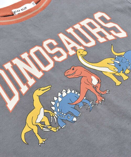 SLAP SLIP / スラップ スリップ Tシャツ | 【お揃い】恐竜プリントカレッジラインTシャツ(80~130cm) | 詳細19