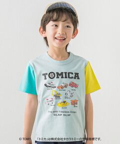 【トミカ×SLAPSLIPコラボアイテム】はたらくくるま前面プリント半袖Tシャツ(80~120cm)