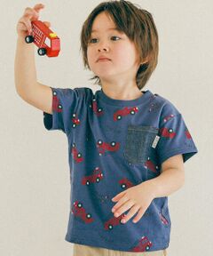 【お揃い】はたらくくるま総柄半袖Tシャツ(80~120cm)