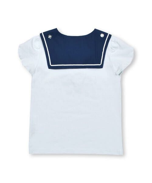 SLAP SLIP / スラップ スリップ Tシャツ | 【お揃い】セーラーつけ襟グリッタープリント半袖Tシャツ(80~130cm) | 詳細15