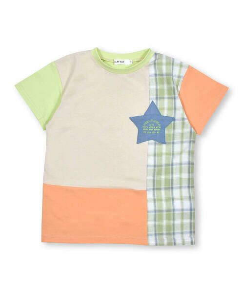 SLAP SLIP / スラップ スリップ Tシャツ | 星ポケット配色切り替え半袖Tシャツ(80~130cm) | 詳細11
