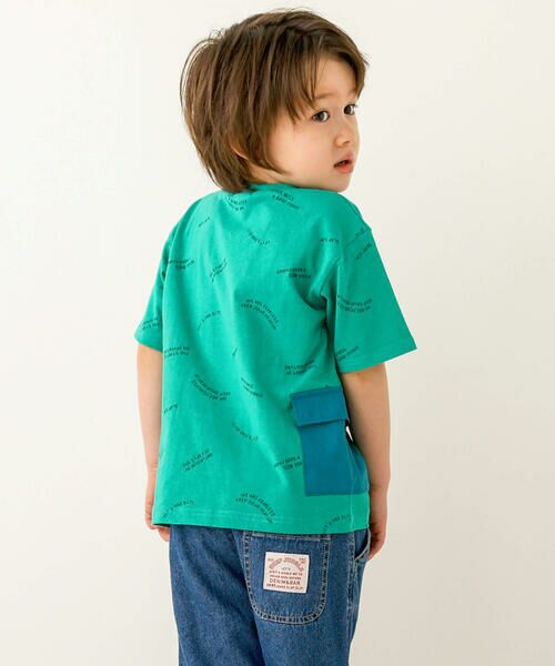SLAP SLIP / スラップ スリップ Tシャツ | カーゴ風ポケット付ロゴ柄半袖Tシャツ(80~130cm) | 詳細3