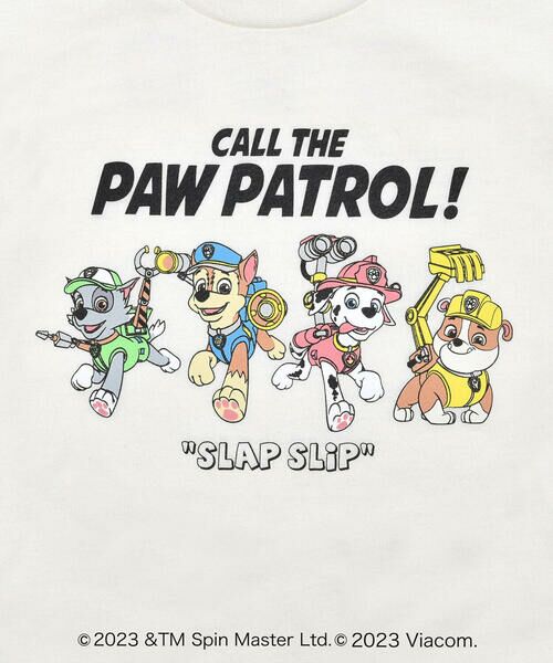 SLAP SLIP / スラップ スリップ Tシャツ | 【PAW PATROL(パウ・パトロール)×SLAP SLIP】袖ボーダーラインロゴプリント半袖Tシャツ(80~120cm) | 詳細16