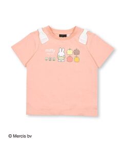 【miffyコラボアイテム】ミッフィーとおともだち前面プリント肩リボン付半袖Tシャツ (80〜130cm)