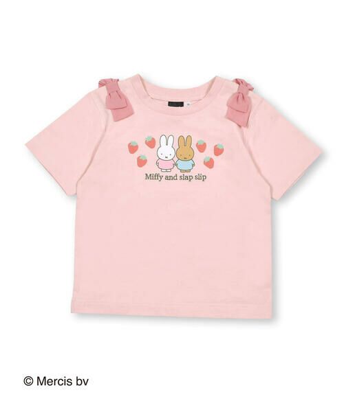 SLAP SLIP / スラップ スリップ Tシャツ | 【miffyコラボアイテム】ミッフィーとおともだち前面プリント肩リボン付半袖Tシャツ (80〜130cm) | 詳細12