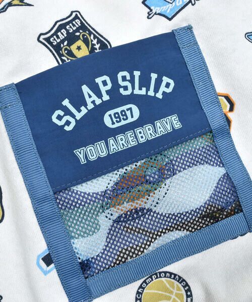SLAP SLIP / スラップ スリップ Tシャツ | スポーツワッペン総柄プリント半袖Tシャツ(90~130cm) | 詳細8