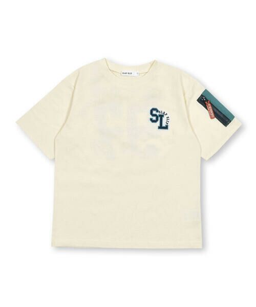 SLAP SLIP / スラップ スリップ Tシャツ | カレッジロゴ風プリント袖ポケット付半袖Tシャツ(90~130cm) | 詳細4