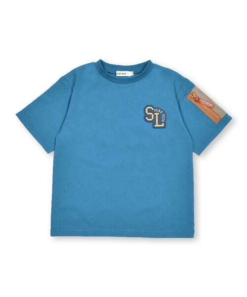 SLAP SLIP / スラップ スリップ Tシャツ | カレッジロゴ風プリント袖ポケット付半袖Tシャツ(90~130cm) | 詳細15