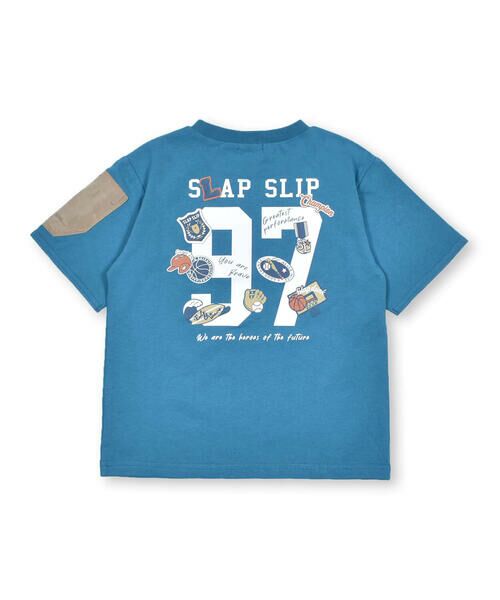 SLAP SLIP / スラップ スリップ Tシャツ | カレッジロゴ風プリント袖ポケット付半袖Tシャツ(90~130cm) | 詳細16