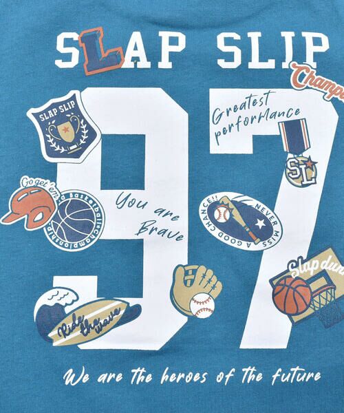 SLAP SLIP / スラップ スリップ Tシャツ | カレッジロゴ風プリント袖ポケット付半袖Tシャツ(90~130cm) | 詳細20