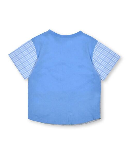 SLAP SLIP / スラップ スリップ Tシャツ | 【お揃い】マドラスチェックギンガムチェック切替半袖Tシャツ(80~130cm) | 詳細13