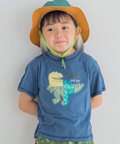 バンダナプリント恐竜パッチ半袖Tシャツ(80~130cm)