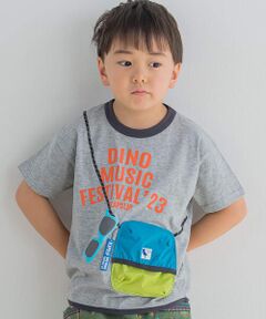 ポケッタブルロゴプリント半袖Tシャツ(80~130cm)