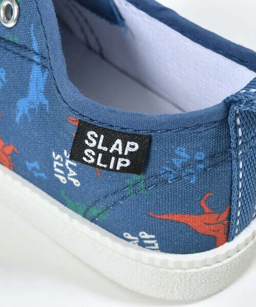 SLAP SLIP / スラップ スリップ スニーカー | 恐竜はたらくくるま柄スニーカー風スリッポン(14~17cm) | 詳細15