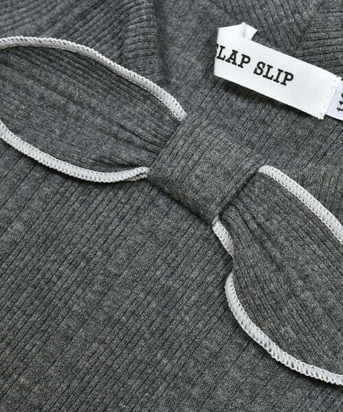 SLAP SLIP / スラップ スリップ Tシャツ | ビッグリボンカラー長袖Tシャツ(80~130cm) | 詳細17