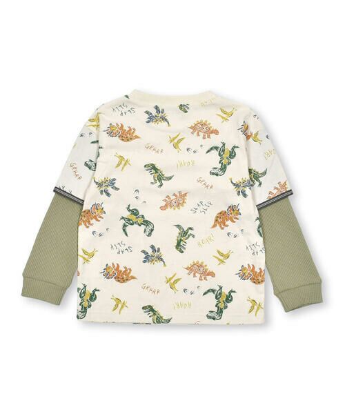 SLAP SLIP / スラップ スリップ Tシャツ | 恐竜柄重ね着風長袖Tシャツ(80~130cm) | 詳細3