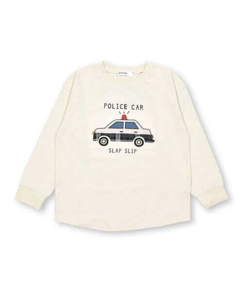 セール】 パトカーモチーフパッチ刺しゅう長袖Tシャツ(80~130cm) （T