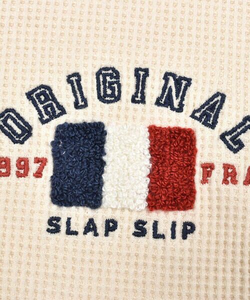 SLAP SLIP / スラップ スリップ Tシャツ | 国旗相良刺しゅう袖配色長袖Tシャツ(80~130cm) | 詳細7