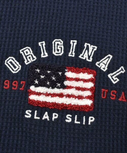 SLAP SLIP / スラップ スリップ Tシャツ | 国旗相良刺しゅう袖配色長袖Tシャツ(80~130cm) | 詳細16