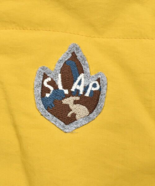 SLAP SLIP / スラップ スリップ テーラードジャケット | 恐竜総柄無地リバーシブルボアジャケット(80~130cm) | 詳細9